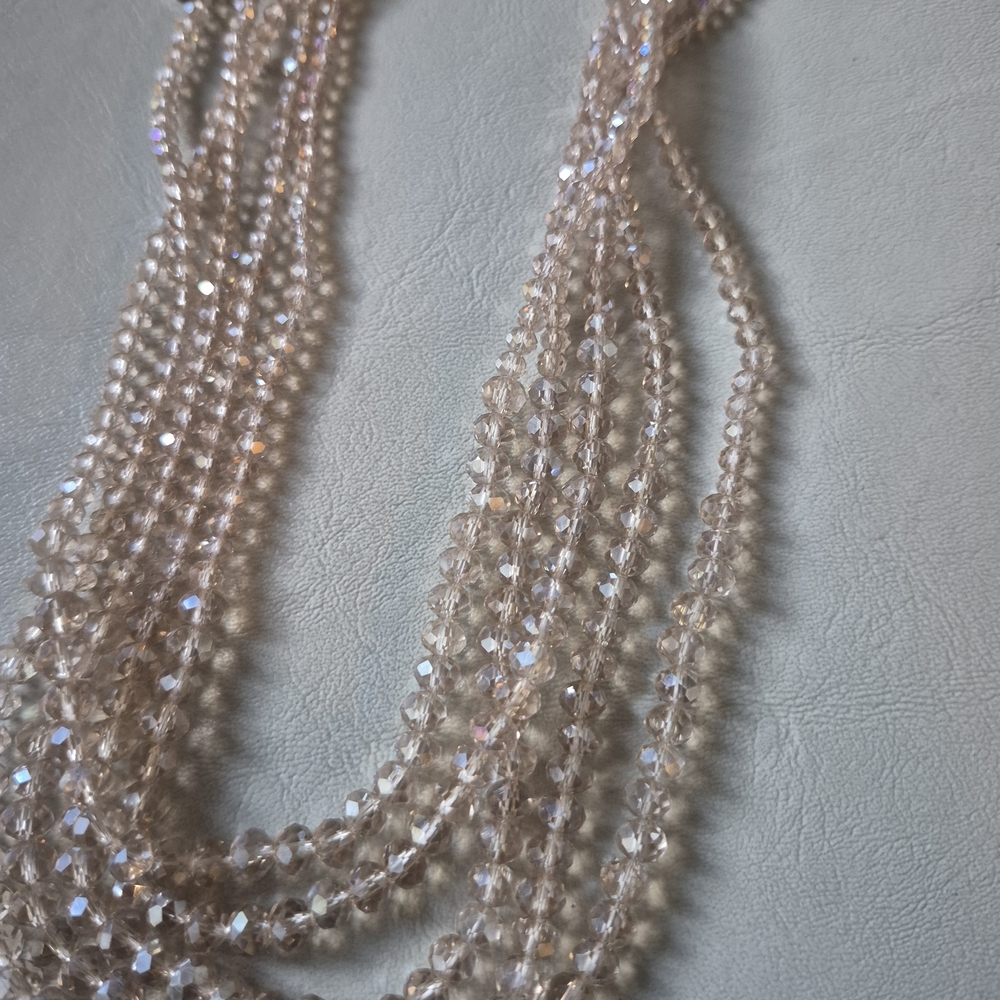 Chic Multi-Strand Crystal Necklace - Picture 2 of 4